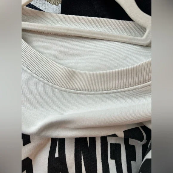 - Anine Bing White Crewneck Sweater with Los Angeles Print - Picture 9 of 10